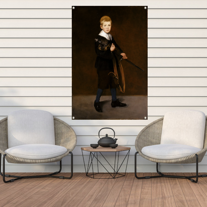 Jongen met een zwaard - Édouard Manet tuinposter