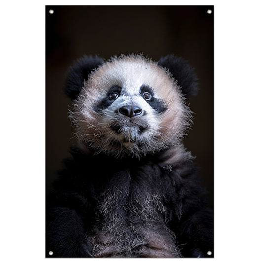 Portret van een Nieuwsgierige Panda tuinposter