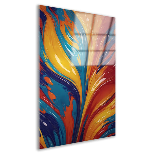 Dans van Kleuren in Abstracte Harmonie acrylglas