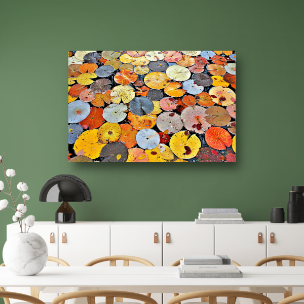 Impressionistische waterlelies poster