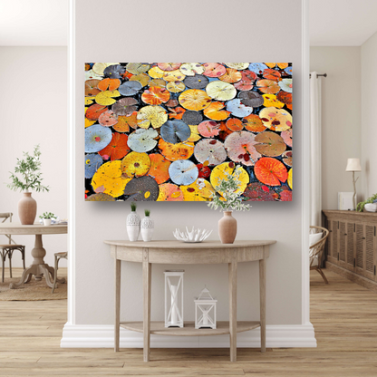 Impressionistische waterlelies acrylglas