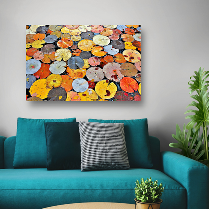 Impressionistische waterlelies poster