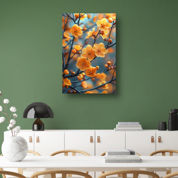 Zonnebloemen op een Tak canvas