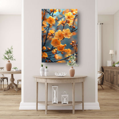 Zonnebloemen op een Tak canvas