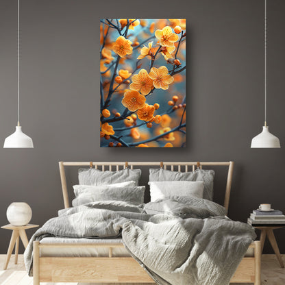 Zonnebloemen op een Tak canvas