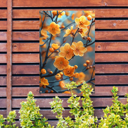 Zonnebloemen op een Tak tuinposter