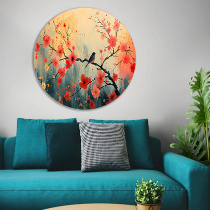 Aquarel vogel bloesemtak forex muurcirkel