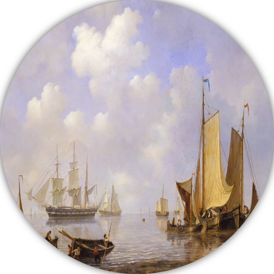 Een stil water - Frans Jacobus van den Blijk aluminium muurcirkel