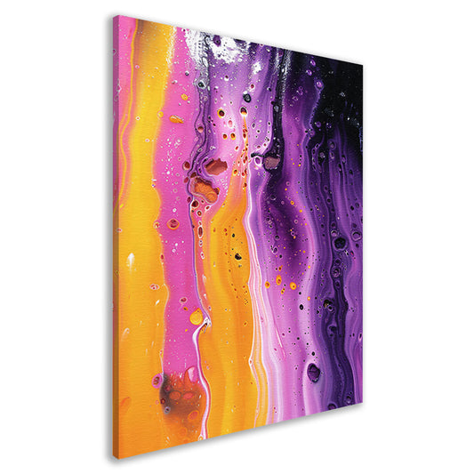 Kleurrijke abstracte kunst met dynamische textuur canvas