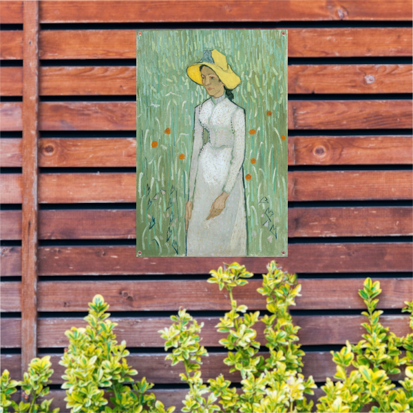 Meisje in het wit - Vincent van Gogh tuinposter