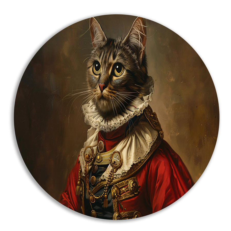 Majestueuze Kat in Koninklijke Kledij forex muurcirkel