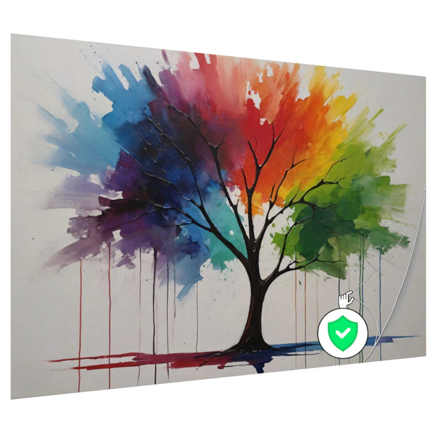 Chromatische Vitaliteit van een Symbiotische Boom poster