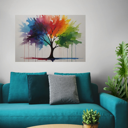 Chromatische Vitaliteit van een Symbiotische Boom acrylglas