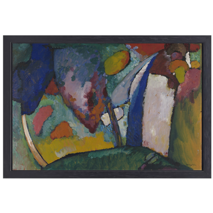 De waterval - Wassily Kandinsky canvas met baklijst