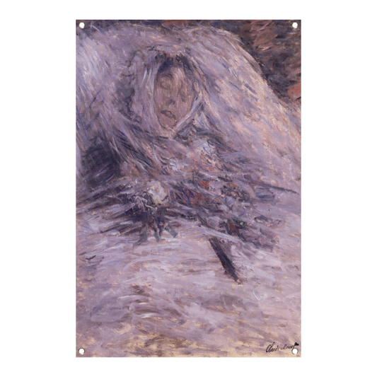 Camille Monet op haar sterfbed - Claude Monet tuinposter