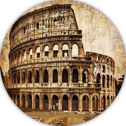 Sepia Colosseum - Een Romeins architectuurwonder forex muurcirkel