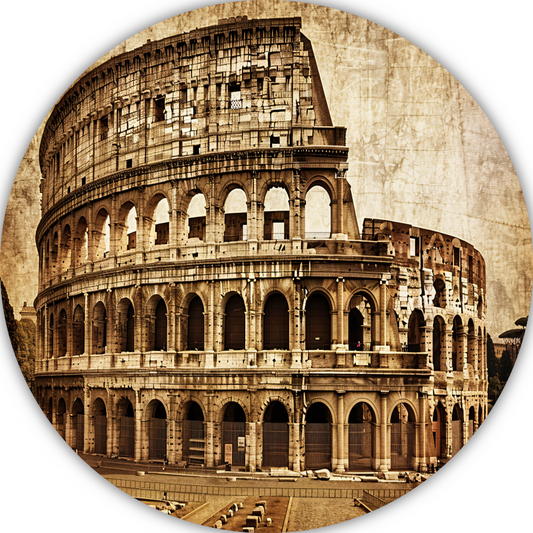 Sepia Colosseum - Een Romeins architectuurwonder forex muurcirkel