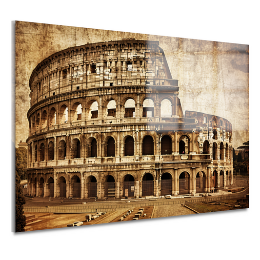 Sepia Colosseum - Een Romeins architectuurwonder acrylglas
