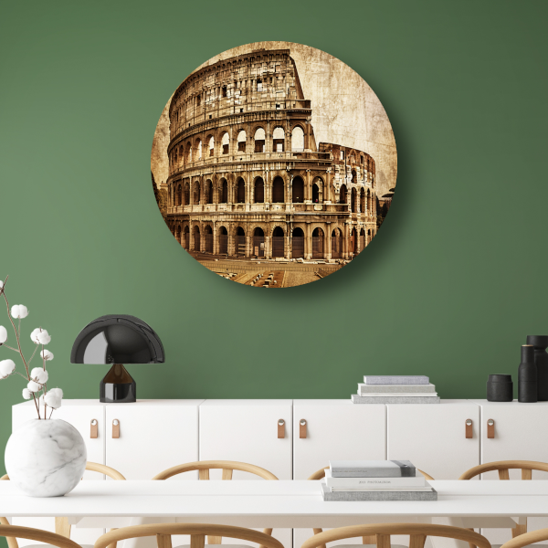 Sepia Colosseum - Een Romeins architectuurwonder forex muurcirkel