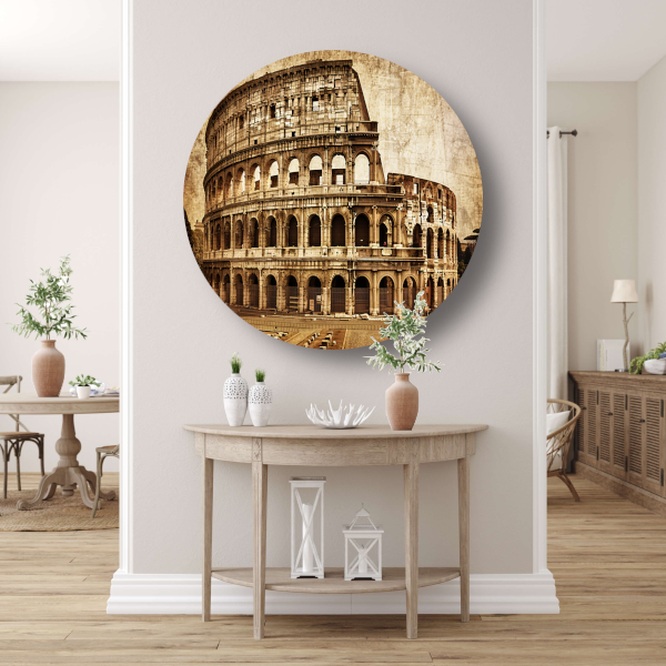 Sepia Colosseum - Een Romeins architectuurwonder forex muurcirkel