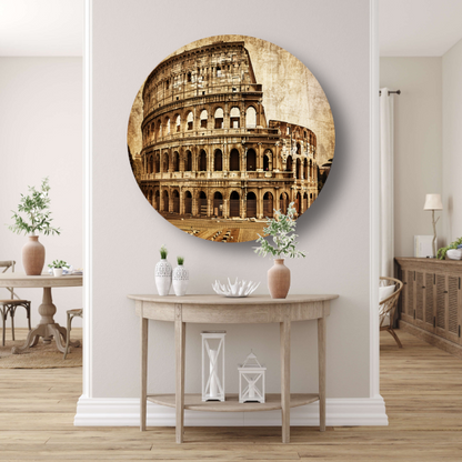 Sepia Colosseum - Een Romeins architectuurwonder forex muurcirkel