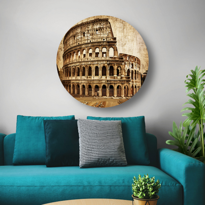 Sepia Colosseum - Een Romeins architectuurwonder forex muurcirkel