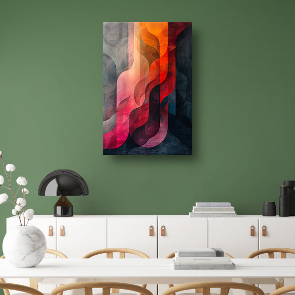 Abstract Kleurrijk Geometrische Vormen poster