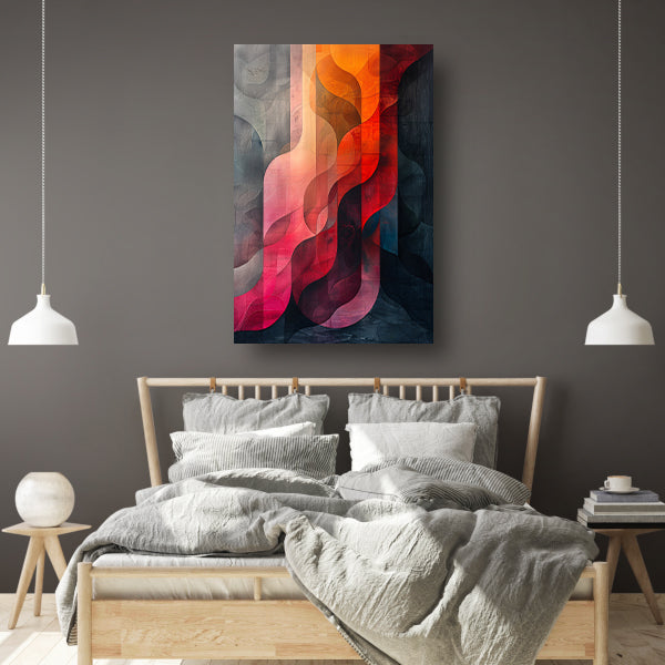 Abstract Kleurrijk Geometrische Vormen poster