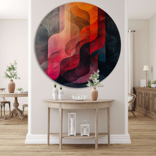 Abstract Kleurrijk Geometrische Vormen forex muurcirkel