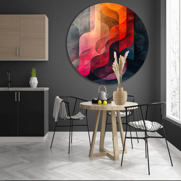 Abstract Kleurrijk Geometrische Vormen forex muurcirkel