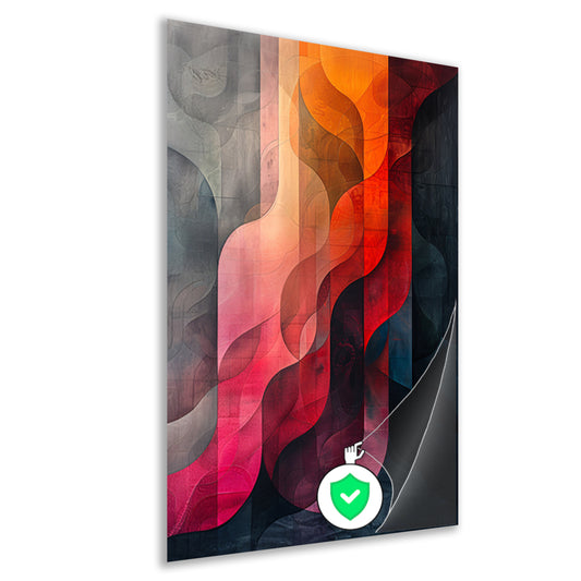 Abstract Kleurrijk Geometrische Vormen poster