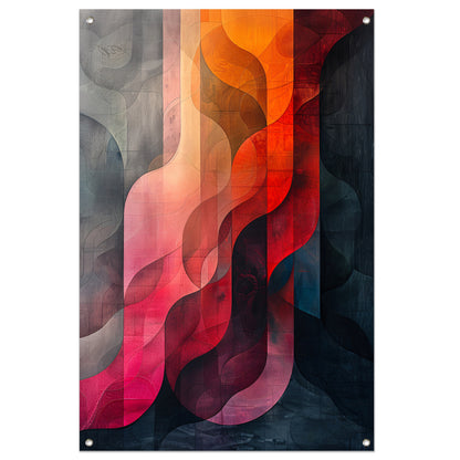 Abstract Kleurrijk Geometrische Vormen tuinposter