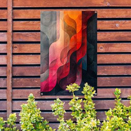 Abstract Kleurrijk Geometrische Vormen tuinposter