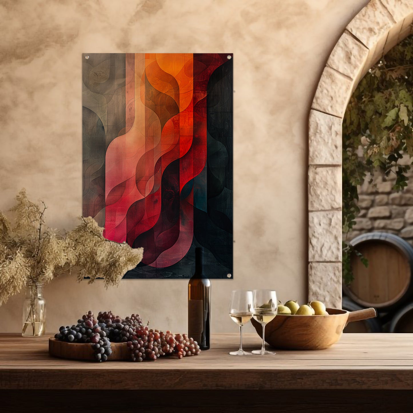 Abstract Kleurrijk Geometrische Vormen tuinposter