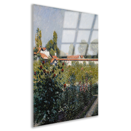 Fruit De Petit Gennevilliers Garden, de roze daken - Gustave Caillebotte Acrylglas