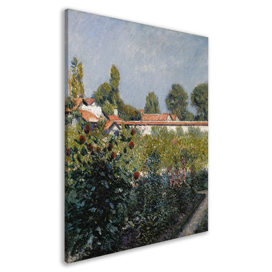 Fruit De Petit Gennevilliers Garden, de roze daken - Gustave Caillebotte canvas