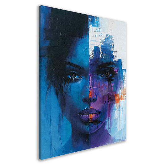 Verborgen Emoties in Abstract Stijl canvas