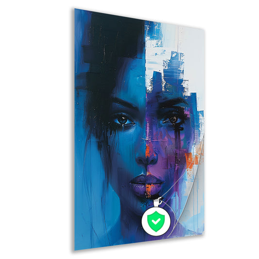 Verborgen Emoties in Abstract Stijl poster