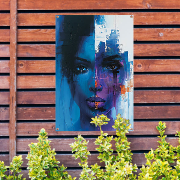 Verborgen Emoties in Abstract Stijl tuinposter