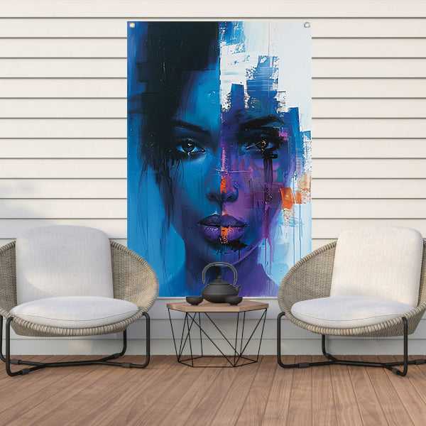 Verborgen Emoties in Abstract Stijl tuinposter