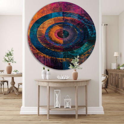 Abstract Kleurrijk Cirkel  forex muurcirkel