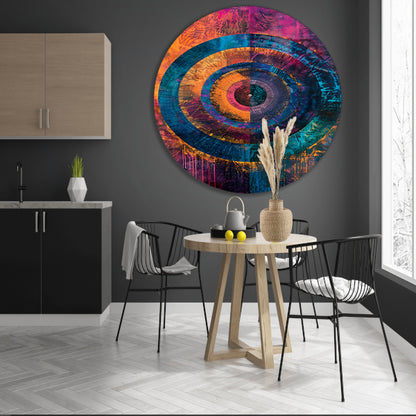 Abstract Kleurrijk Cirkel  forex muurcirkel