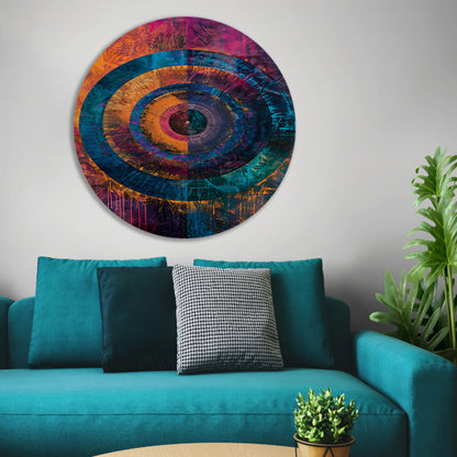 Abstract Kleurrijk Cirkel  forex muurcirkel