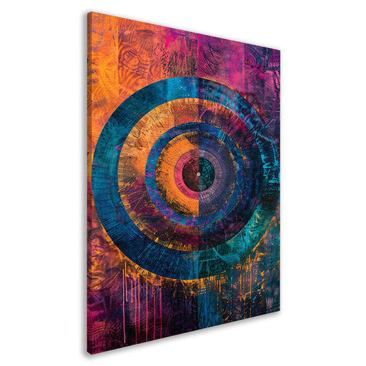 Abstract Kleurrijk Cirkel  canvas