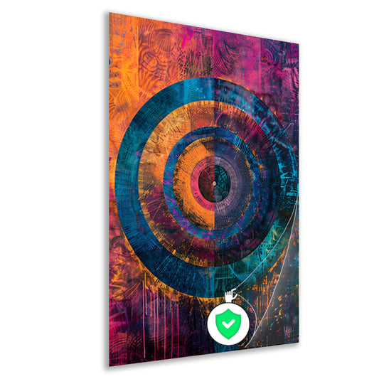 Abstract Kleurrijk Cirkel  poster