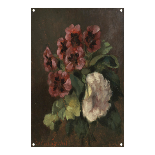 Bouquet of Flowers - Gustave Courbet tuinposter