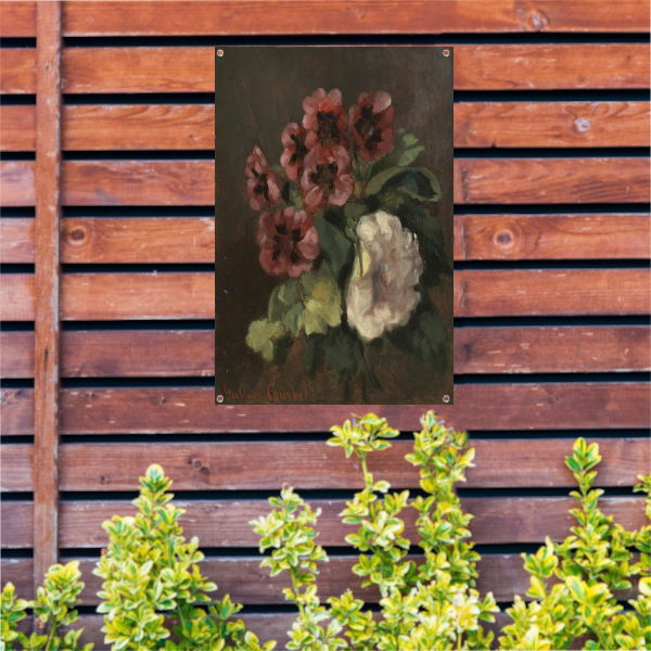 Bouquet of Flowers - Gustave Courbet tuinposter