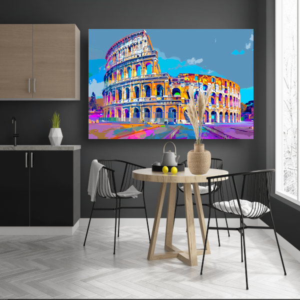 Abstracte Lijnen Compositie canvas