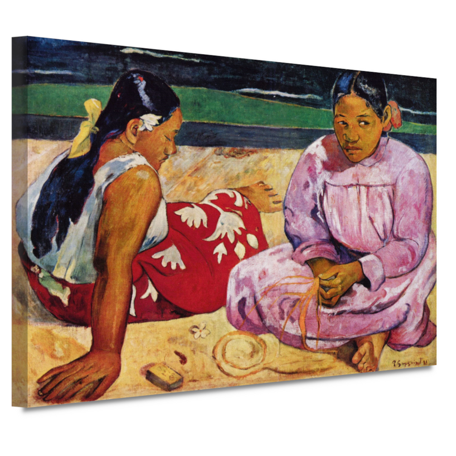 Tahitiaanse vrouwen op het strand - Paul Gauguin canvas