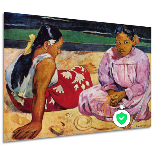 Tahitiaanse vrouwen op het strand - Paul Gauguin poster
